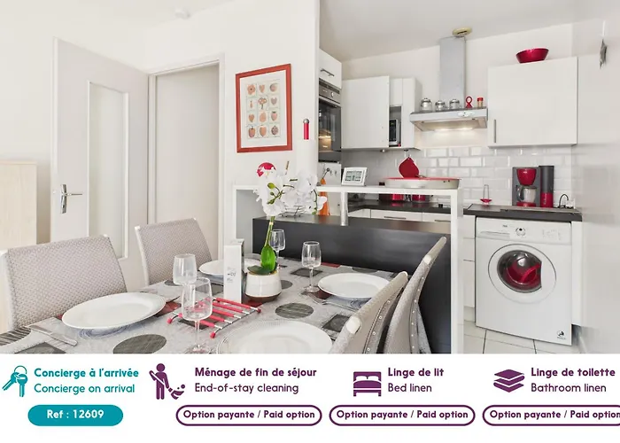 200m De La Grande Plage, 2 Adultes 2 Enfants 公寓 *